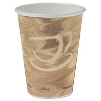 SCC412MSN - Solo Mistique Polycoated Hot Paper Cup, 12 Oz, Printed, Brown, 50/Bag