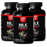 Immune System Booster Natural - Milk Thistle 175MG - Milk Thistle multivitamin - 3 Bottles (180 Capsules)