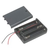 Jameco Reliapro SBH-331-AS-R 3X AA Battery Holder with Cover and Switch