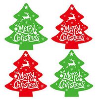Merry Christmas Tree Stickers Envelope Seals Labels (Pack of 320) - 2.5 X 2.3" Christmas Stickers/Christmas Tags/Holiday Sticker for Cards Gift Envelope Decorative Seals