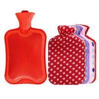 FANCY PUMPKIN 800 ML Hot Water Bottle +Random Flannel Cover Hot & Cold Relief #04