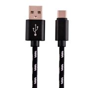 Type C Cable, Gotd 2M 2A Braided Aluminum USB-C USB 3.1 Type C Data&Sync Faster Charger Cable Cord for Google Pixel XL (Black)
