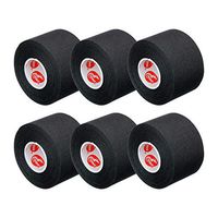 Cramer Team Color Athletic Tape, Easy Tear Tape for Ankle, Wrist, & Injury Taping, Protect & Prevent Injuries, Promote Healing, Athletic Training Supplies, 1.5" X 10 Yard Roll, Colored AT Tape, Pack of 6, Black