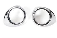 JDopption Chrome ABS Car Interior A Pillar Door Audio Stereo Speaker Cover Trim For Ford Mustang 2015 Up