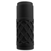 Fintie Silicone Case for Amazon Echo (1st Generation) - Light Weight Shock Proof [Anti Slip] Stand Station Protective Cover Sleeve Skins, Black