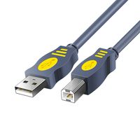 Hosyl Printer Cable USB 2.0 Type A Male to B Male Computer Scanner Cord High Speed for HP, Canon, Lexmark, Epson, Dell, Xerox, Samsung and More (5FT/1.5M)