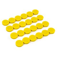 Bullseye Office Magnets (24 Pack) - Yellow Round, Refrigerator Magnets - Perfect as Whiteboards, Lockers, or Fridge Magnets [Yellow]