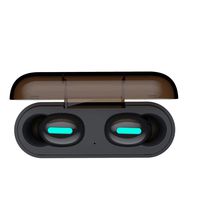 Tomppy Wireless Bluetooth Headphones IPX5 Sweat-Proof Sport Headset for Running Workout Jogging Riding Handfree 3D Stereo Earbuds Earphone with Charging Box (One Size, Black)