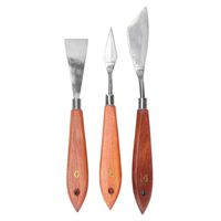 3pcs Palette Knives Stainless Steel Neutral Oil Painting Knife Scraper Drawing Supplies