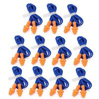 10 Pairs Silicone Soft Ear Plugs Noise Reduction Earplugs Waterproof Corded Reusable Sleeping Swimming Protective Ear Plugs