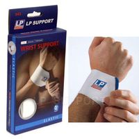 LP 643 Wrist Wrap Support Compression pad weak Strain Sprain Protect Gear White