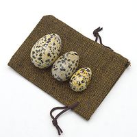Spotted Stone Eggs Set of 3 Massage Stones for Kegel Exercise Pelvic Floor Muscles Vaginal Exercise Health Care