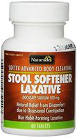 Naturade Stool Softener (Softex) Laxative Tablets, 60 Count Bottle