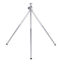SharingMoment Lightweight Mini Foldable Tripod with Ball Head/Small Tabletop Tripod Mount Stand Phone Holder/Portable Travel Desktop Tripod for iPhone/Logitech Webcam/Camera/Pico Projector-Silver