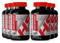 Natural Green Coffee - Green Coffee Bean Extract 800 MG - Burn Fat (6 Bottles)