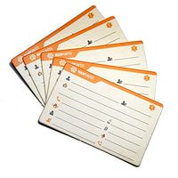 5-Pack Designer Graphic Medical Emergency ID Card Stock 40pt Paper with Sheath