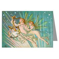 Twelve Vintage Note Cards of This Fairies Illustration