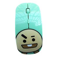 Youyouchard Kpop BTS Wireless Mouse Slim Silent Travel Cordless Mice with USB Receiver, Optical Wireless Mouse Compatible with Laptop, Notebook, PC, Computer(SHOOKY)