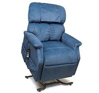 Golden Technologies MaxiComfort Dual Motor Comforter Lift Chair Infinite Position Recliner PR-505S Small MaxiComforter with Heat and Massage - Admiral Blue Fabric