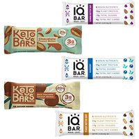 KETO Snack Bars Variety Pack: Assortment Of 5 Ultra Low Carb (4G Or Less) 1G of Natural Sugar, High Fat, Ketogenic Friendly, Gluten-Free Bars.