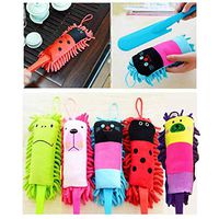 Baorin Durable Practical Cartoon Round Head Home Dust Removal Cleaning Brush Feather Dusters