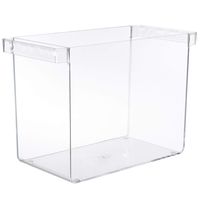 Clear Plastic Hanging File Organizer with Handles