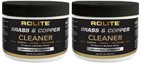 Rolite Brass & Copper Cleaner (1lb) Instant Cleaning & Tarnish Removal on Railings, Elevators, Fixtures, Hotels, Cruise Ships, Buildings 2 Pack