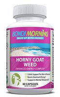 Horny Goat Weed Energy Enhancing Supplement for Men & Women. Enhanced Energy & Stamina Maca Root Powder Complex. All Natural Performance & Mental Sharpness Formula. 60 Capsules