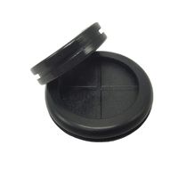 Flyshop 1-5/8" ID 2" Drill Hole Grommets Synthetic Rubber Grommets Wire Protection,Round, 4-Pack