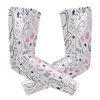 Men's UV Protection Arm Sleeve Cute Brontosaurus and Rainbow Compression Arm Sleeve, Skin Protection Cooler Cycling Sleeves for Outdoor Activities to Cover Arms