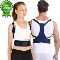 Posture Corrector for Woman and Men, Upper Back Brace, Spine Belt Support to Relieve Pain and Stiffness from Back, Shoulder, Neck, Clavicle and Thoracic, (Blue)