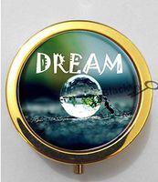 BlackKey Dream Beautiful Inspirational Word 3-Compartment Decorative Pocket Gift Box Case Organizer for Pill, Color 2 -1659