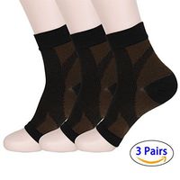 HMILYDYK Plantar Fasciitis Socks Foot Care Compression Sleeve with Arch Support for Eases Swelling & Heel Spurs, Ankle Brace Support, Increases Circulation, Relieve Pain Fast(3 Pairs)