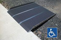 New Aluminum Solid Wheelchair Ramp 3ft X 32" Portable Strong & Sturdy