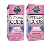 Vitamin Code 50 & Wiser Women Raw, Whole-Food Blend with Select Nutrients Supporting Heart, Bone and Breast Health (120 Vegetarian Capsules) Pack of 2