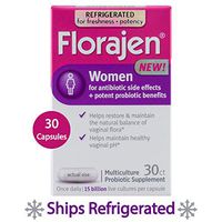 Florajen Women High Potency Refrigerated Probiotics | Maintains Women's Health | for Antibiotic Side Effects | 30 Capsules