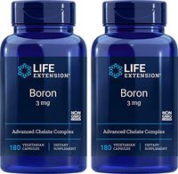 Life Extension Boron 3 mg 180 Caps (Pack of 2)