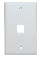 Shaxon BM303WP1-25A 1 Port Keystone Wall Plate, White, 25 Piece