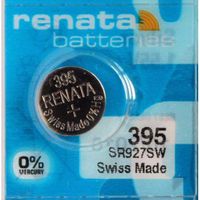 Renata 395 Button Cell watch battery, 5 Batteries