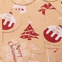 Cocobee Christmas Gift Tags for Christmas Gift Wrapping with String for Christmas Party Xmas Presents & Gifts Wrapping Accessories (6 Designs)