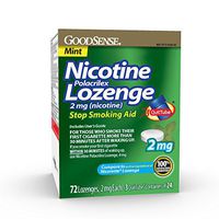 GoodSense Nicotine Polacrilex Lozenge 2mg, Mint Flavor, 72-count, Stop Smoking Aid, GoodSense Smoking Cessation Products