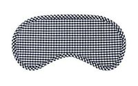 Black White Plaid Style Soft Breathable Cotton Eye Mask for Sleep Camping Travel