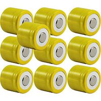 (10) Ten 1/2 sub C cell Batteries Battery