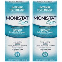 Monistat Instant Itch Relief Cream Complete Care - 1 Ounce Tube (2-Pack)