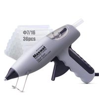 Hot Glue Gun Full Size - 120V 80W UL Listed Heavy Duty High Temp Anti Drip Hot Melt Glue Gun DIY Kit Packed with Dia 0.43" 4" Glue Sticks 36Pcs Ideal for Home/School DIY Craft Work