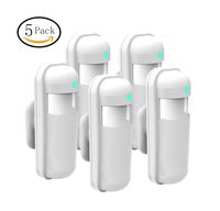 433Mhz Wireless Infrared Detector Motion Detector, DZX Motion Detector Low-Power Consumption Pack of 5 (White Colour)