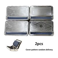 Amara Cigarette Rolling Machine with Automatic Cigarette Rolling Device Metal Box,Portable Cigarette Smoking Roller Rolling Maker Box for Slim Cigarette Rolling Machine,Silver