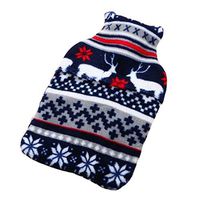 Cute Washable Soft Cover Safe Hot Water Bottle Warm Hand Bag-Deer
