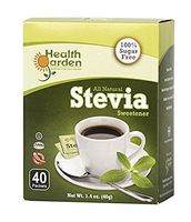 HEALTH GARDEN Stevia Sweetener Packets, 0.25 Pound, 40 Packet(s)