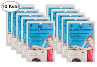 RLR Natural Powder Laundry Detergent – Whitens, Brightens, Refreshes Baby Cloth Diapers, Musty Towels, Workout Clothes - Non-Toxic, Fragrance-Free for Sensitive Skin (Pack of 10)